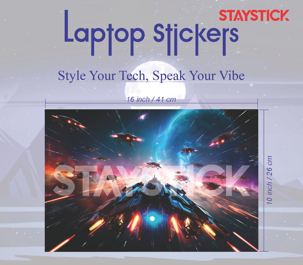 SPACE BATTLE Laptop Skin