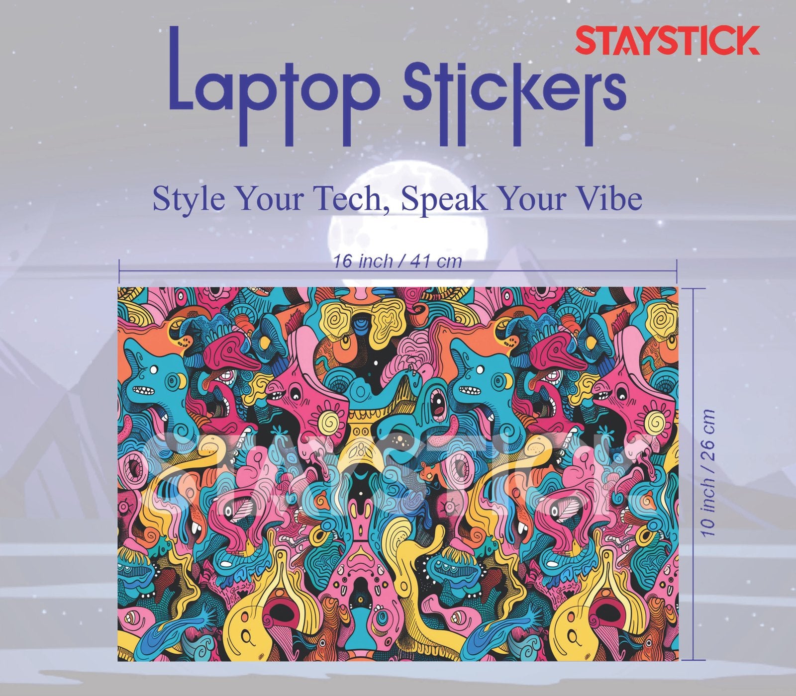 OCTOPUSS DESIGNED SKIN LAPTOP STICKER