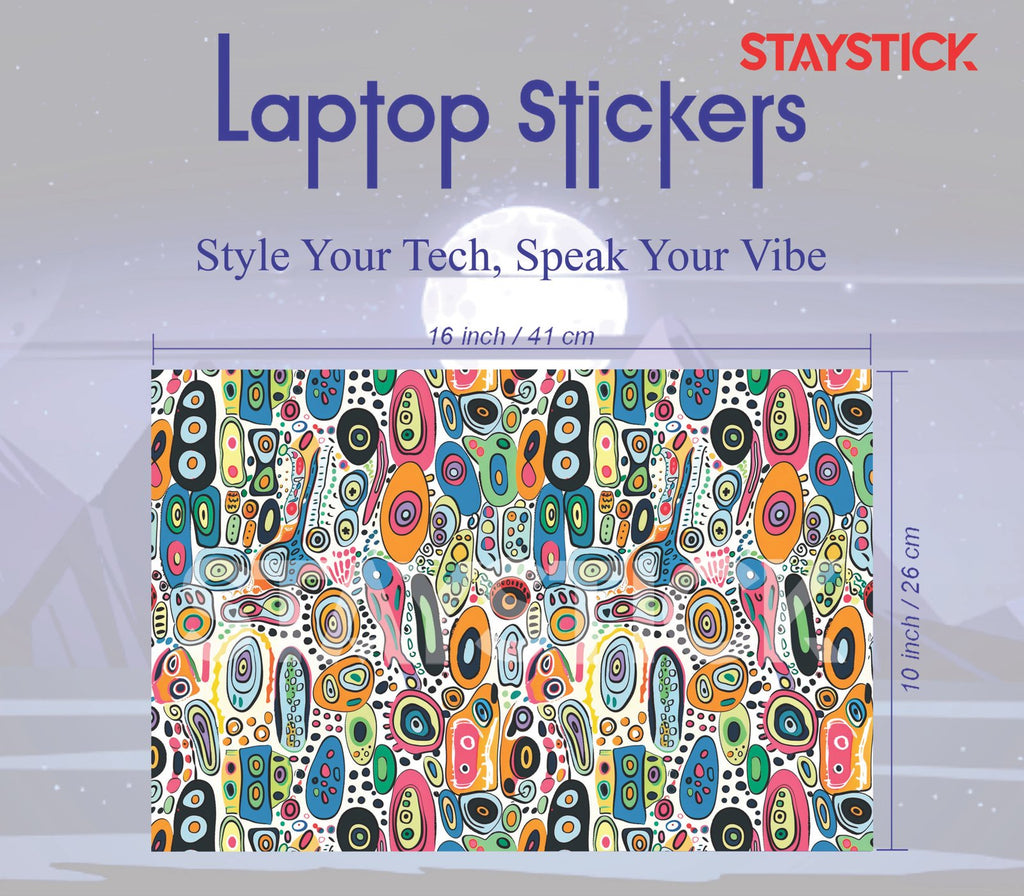 GRAPHICAL DESIGNED SKIN LAPTOP STICKER