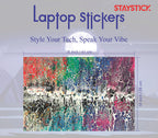 MULTI COCOR DESIGNED LAPTOP STICKER