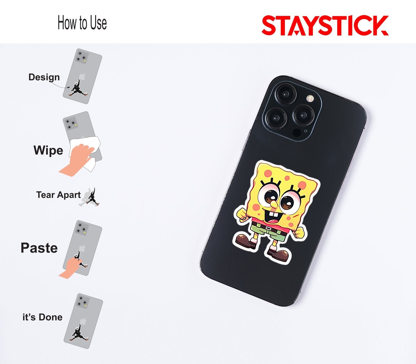SPONGEBOB STICKER Premium Vinyl Sticker