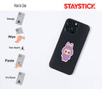Cute Purple Monster Bunny Sticker Premium Vinyl Sticker