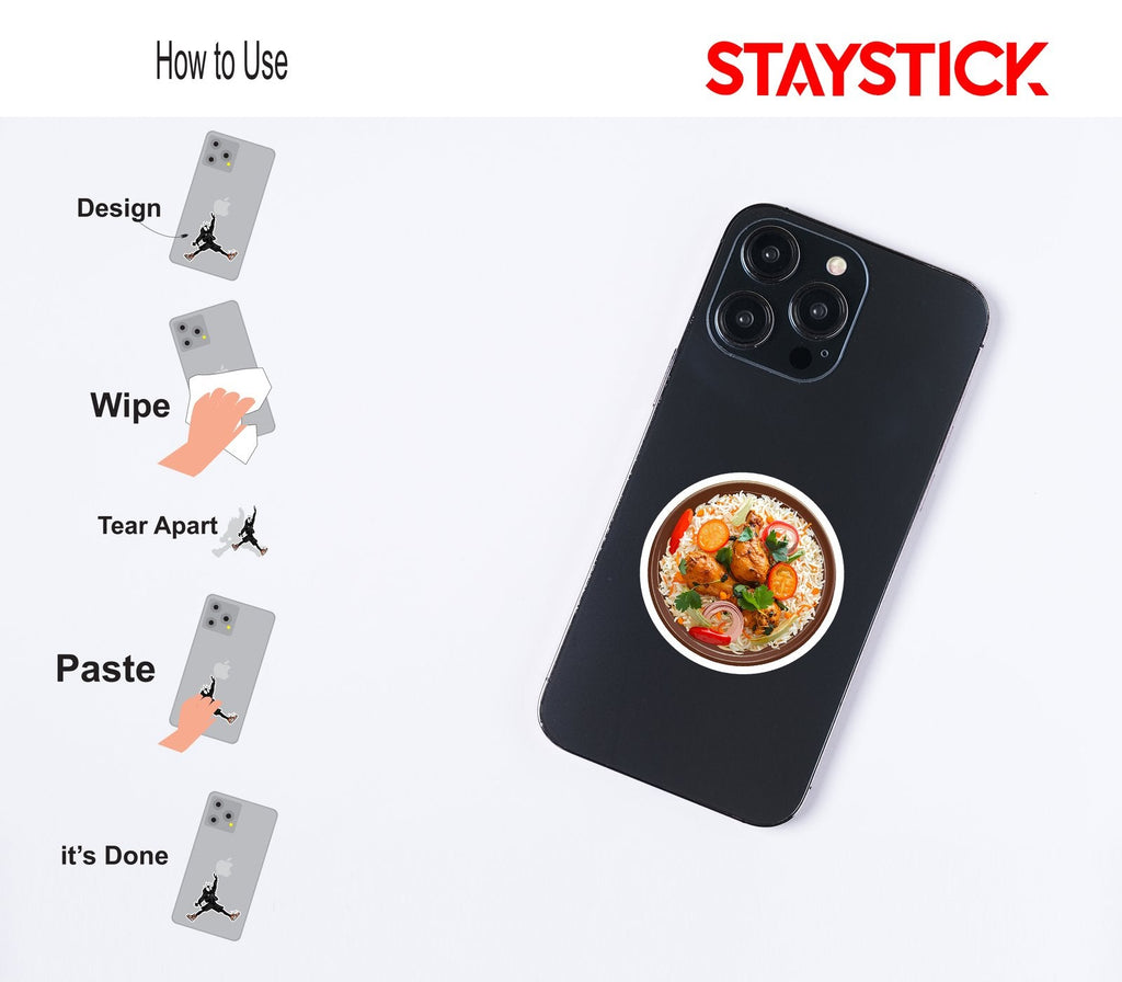 Chicken Biryani Sticker Premium Vinyl Sticker