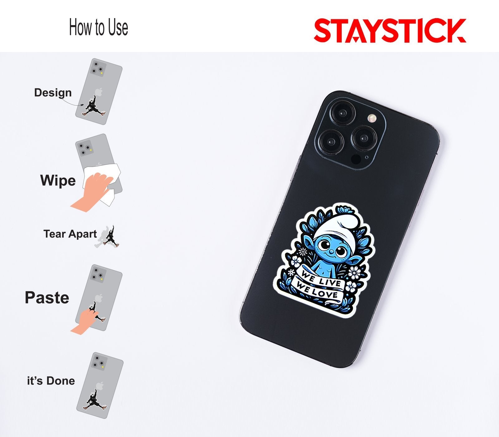 SMUF CAT STICKER Premium Vinyl Sticker