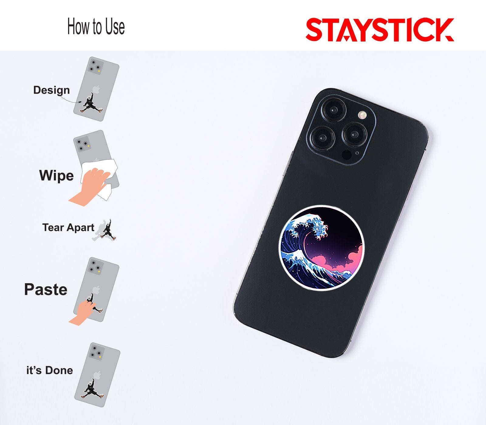 WAVE STICKER Premium Vinyl Sticker