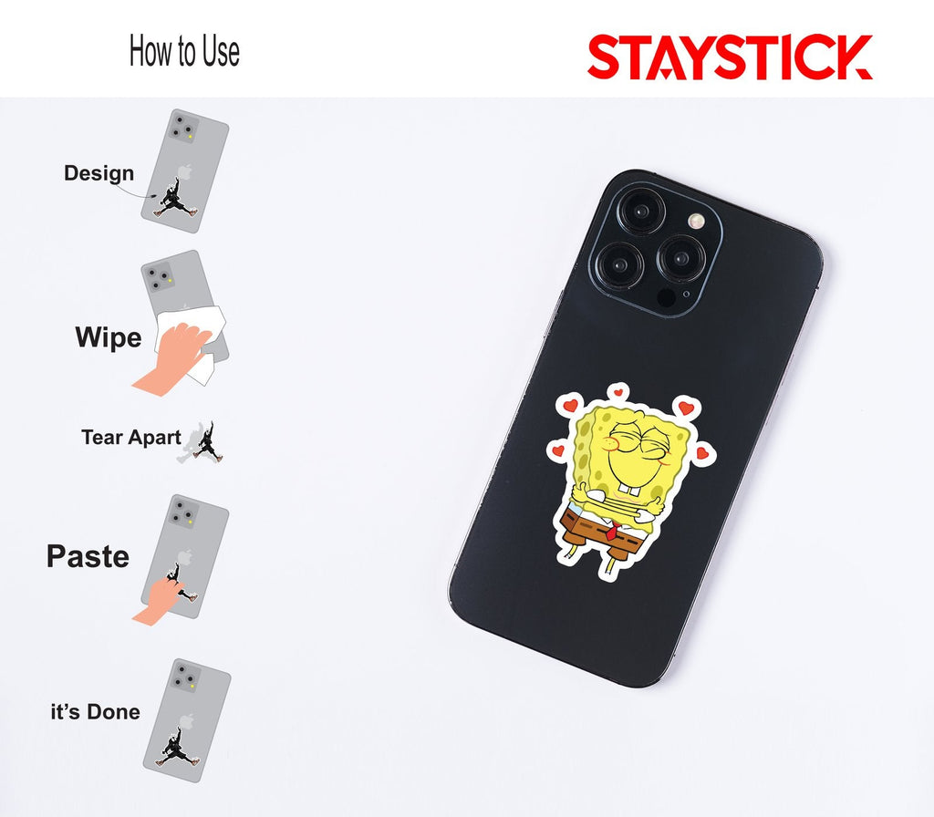 Spongebob Love Sticker Premium Vinyl Sticker
