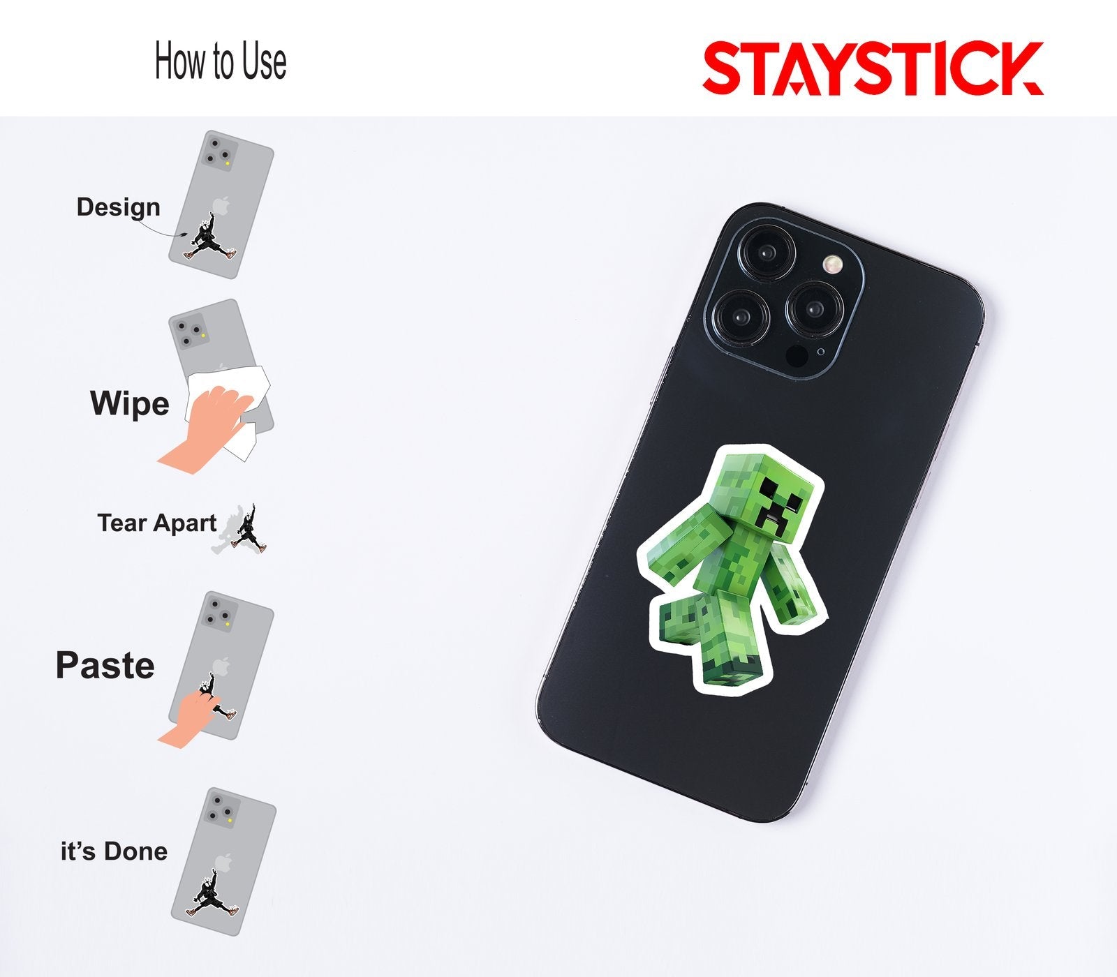 Minecraft Creeper Sticker Premium Vinyl Sticker