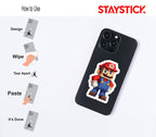 Minecraft Mario Sticker Premium Vinyl Sticker