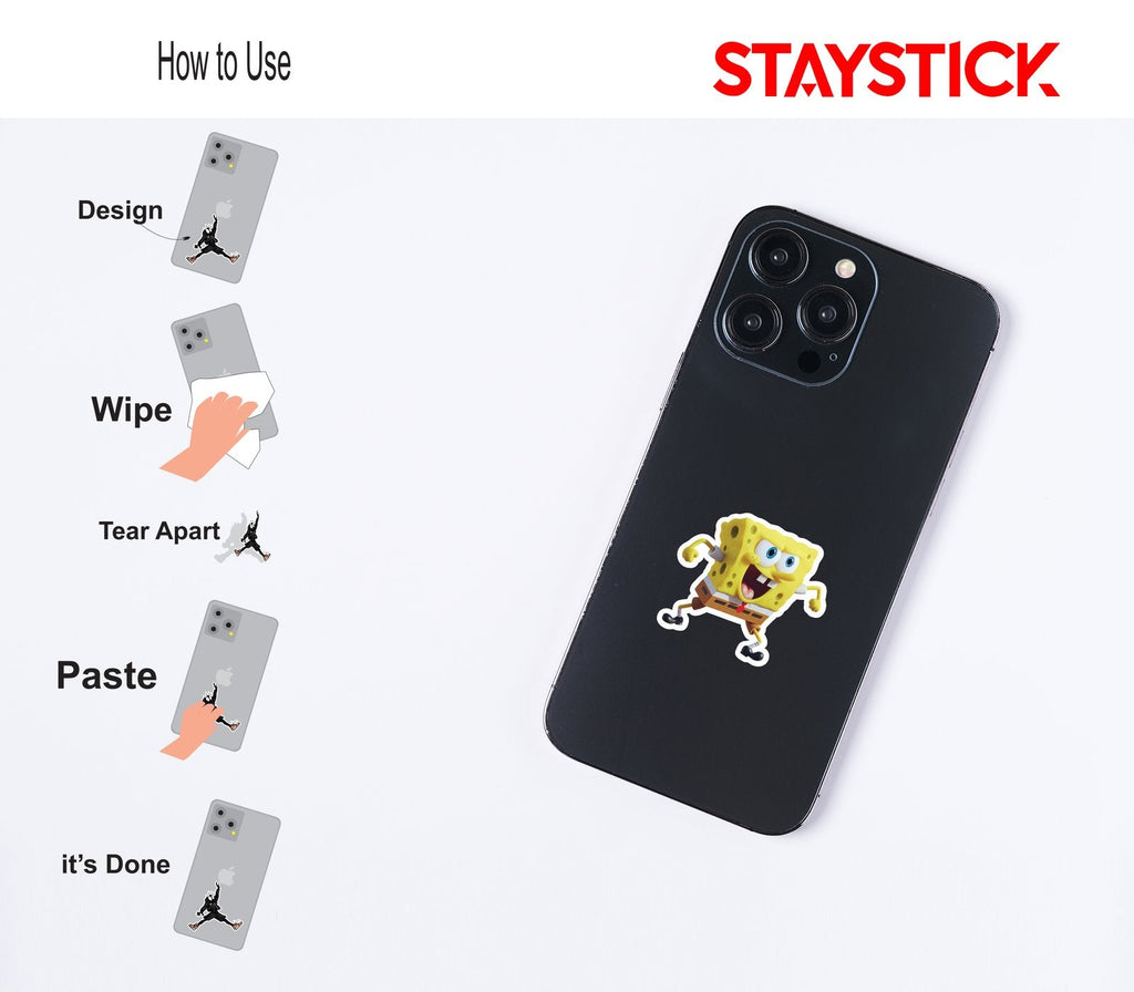 Surprised Patrick Star Sticker 3D Premium Sticker
