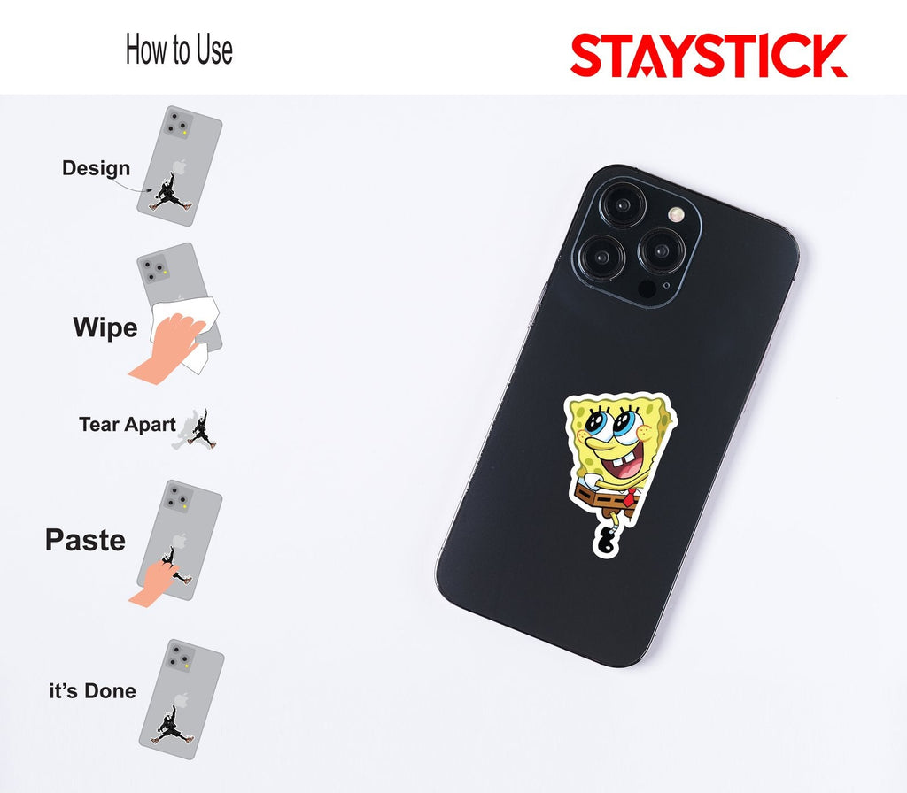 Spongebob Squarepants Peek Sticker Premium Vinyl Sticker