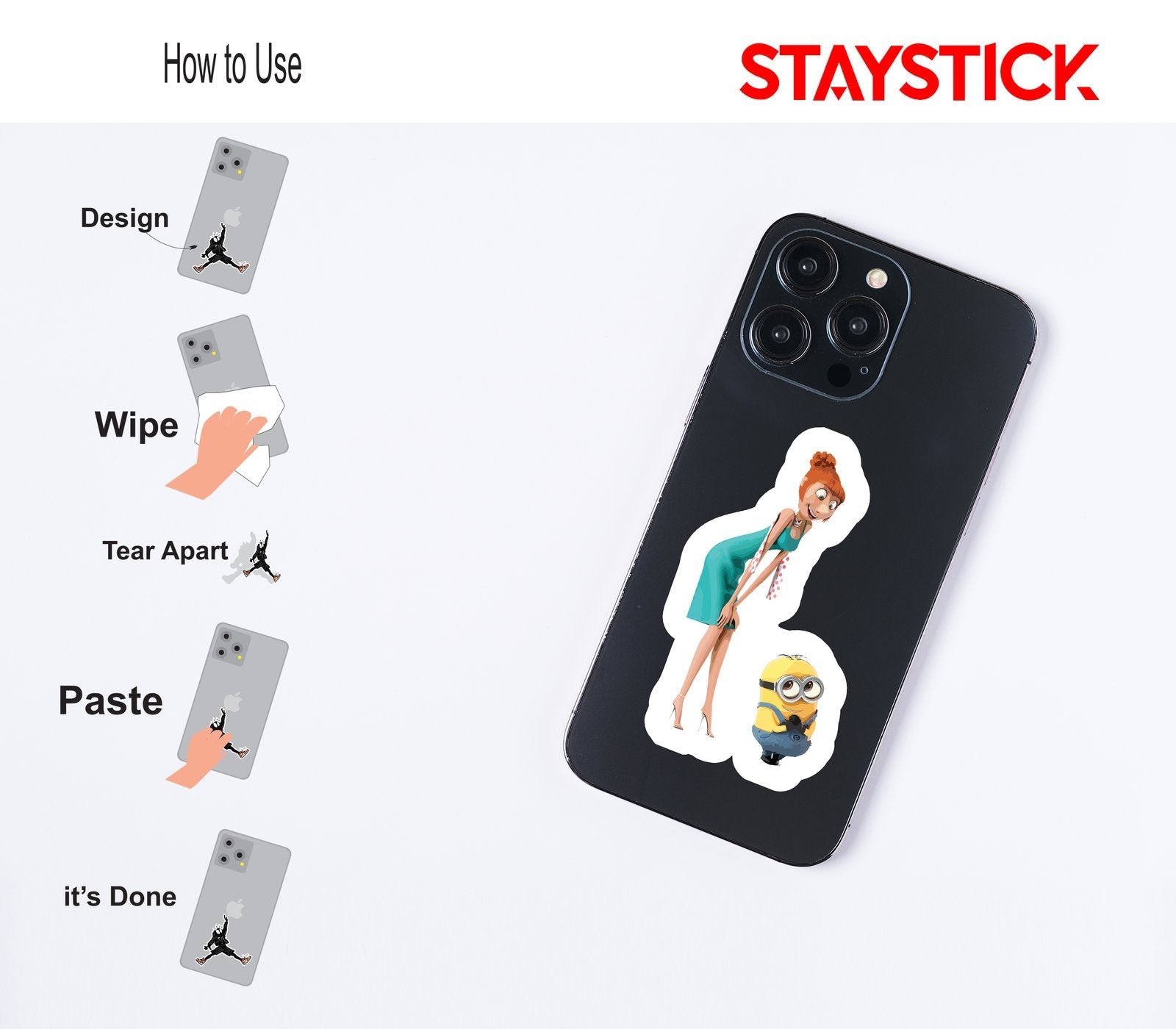 Scarlett Overkill and Minion Sticker Premium Vinyl Sticker