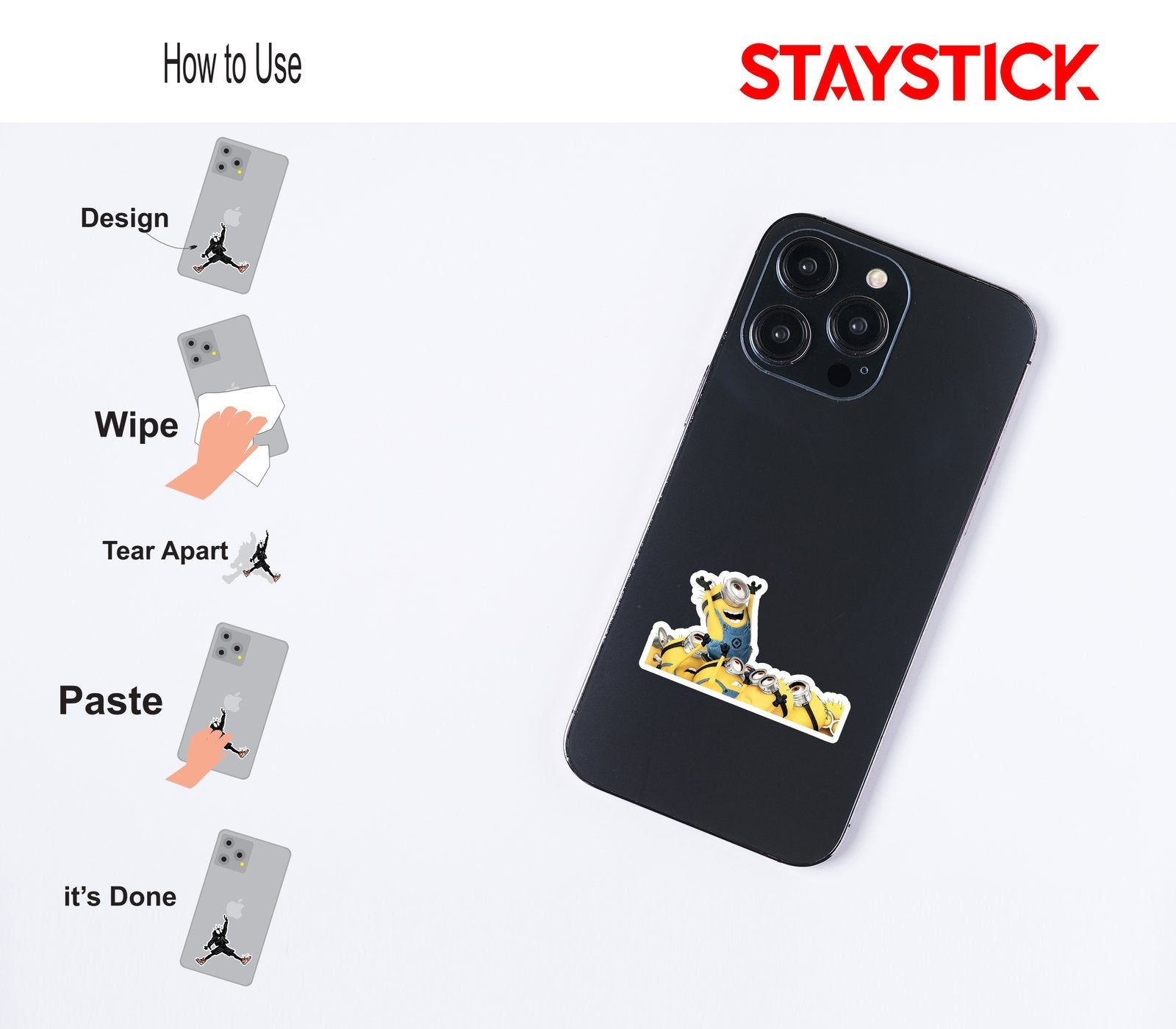 Excited Minions Group Sticker Premium Vinyl Sticker