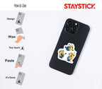 Excited Minions Sticker Premium Vinyl Sticker