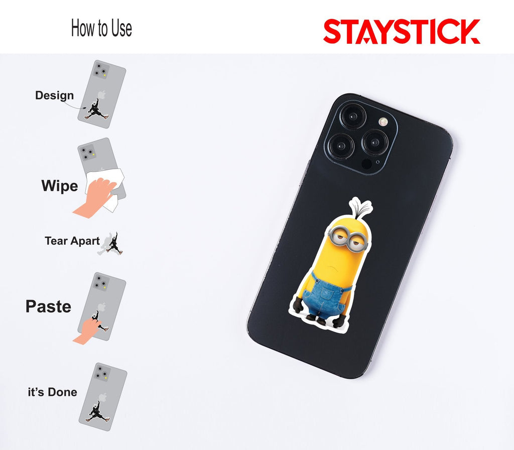 Grumpy Minion Sticker Premium Vinyl Sticker