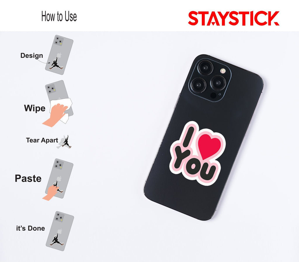 I LOVE YOU STICKER Premium Vinyl Sticker