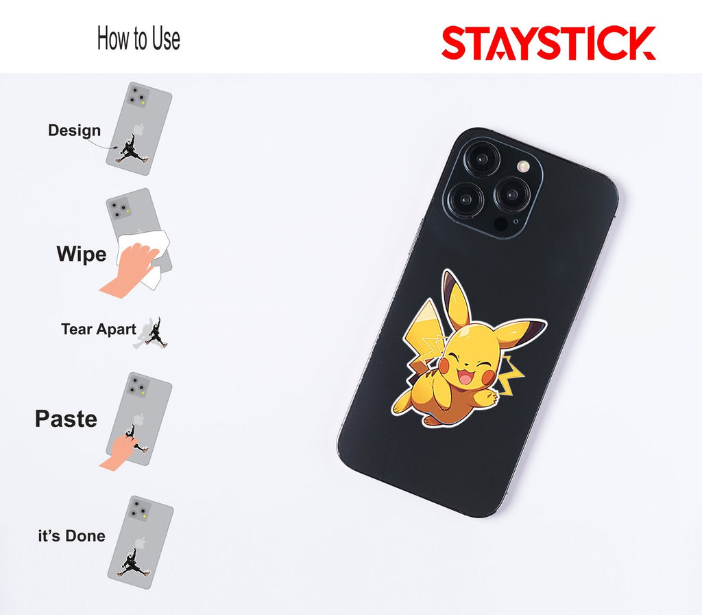 PIKACHU STICKER Premium Vinyl Sticker