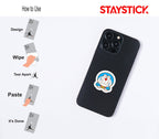 Sad Doraemon Sticker Premium Vinyl Sticker