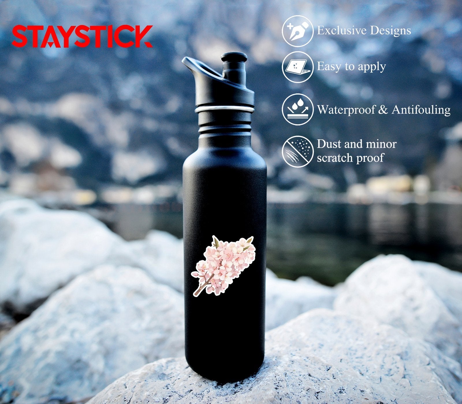 FLOWER STICKER Premium Vinyl Sticker