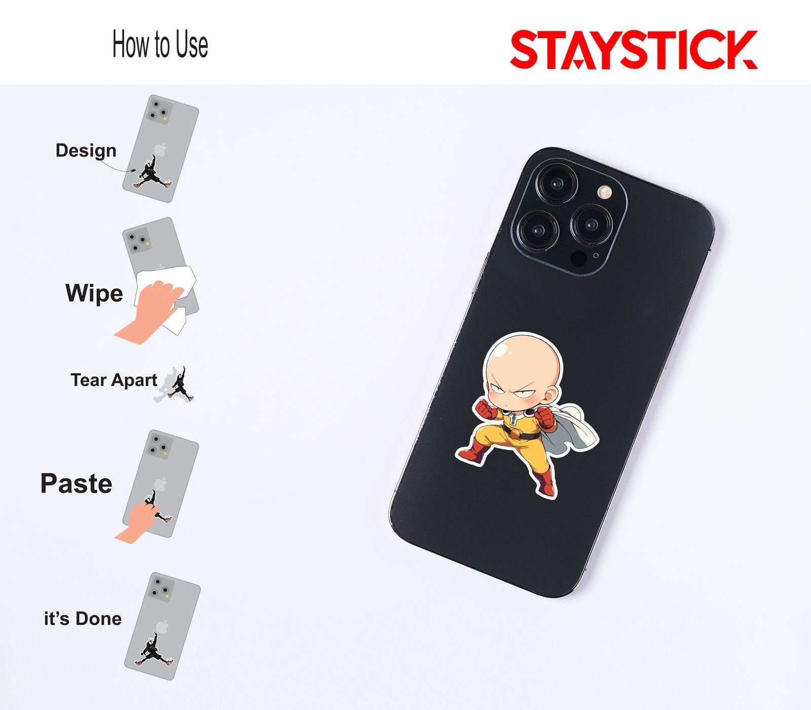 SAITAMA STICKER Premium Vinyl Sticker