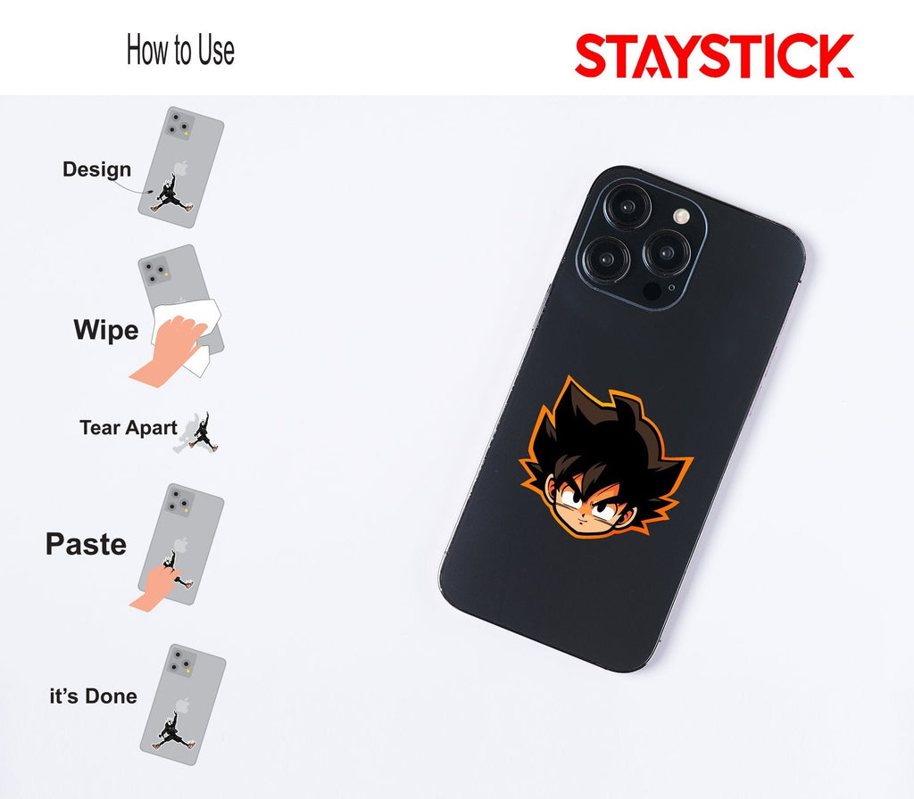 GOKU HEAD STICKER Premium Vinyl Sticker