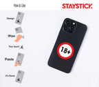 18+ STICKER Premium Vinyl Sticker