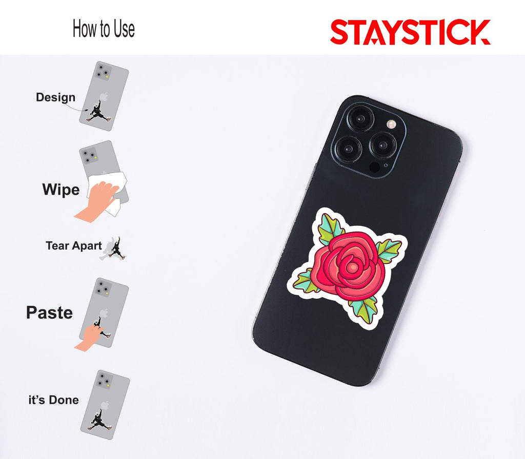 ROSE STICKER Premium Vinyl Sticker