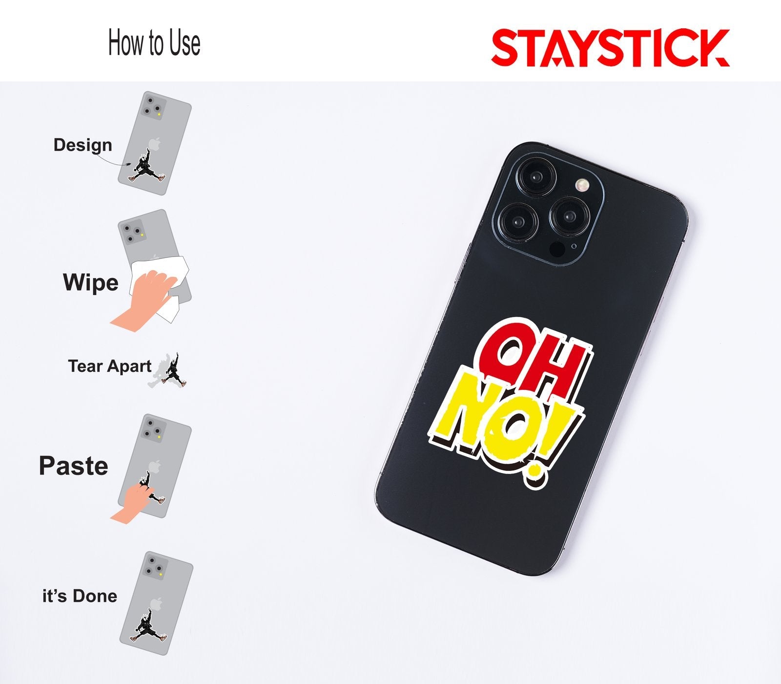 OH NO STICKER Premium Vinyl Sticker