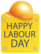 Happy Labour Day Sticker Premium Vinyl Sticker