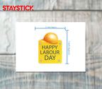 Happy Labour Day Sticker Premium Vinyl Sticker