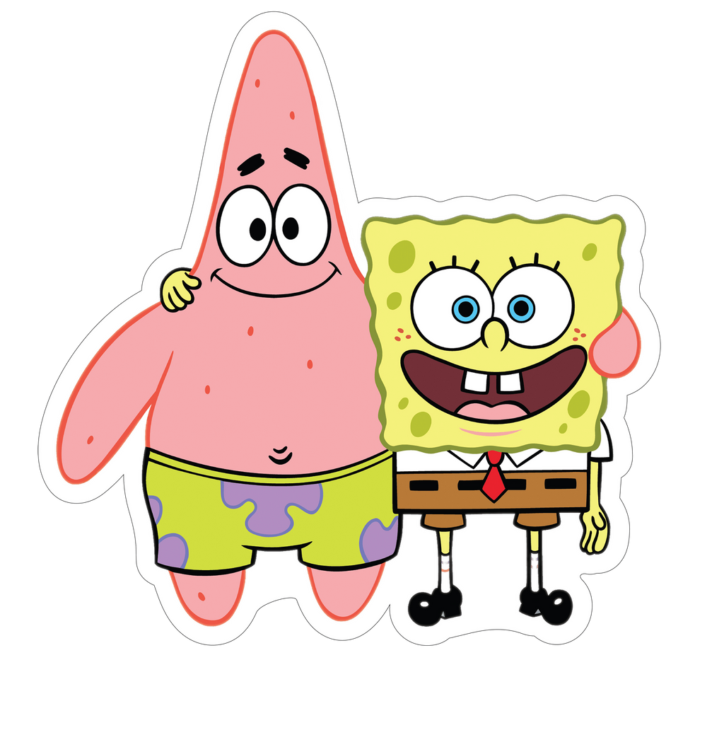 Spongebob and Patrick Best Friends Sticker Premium Vinyl Sticker
