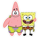 Spongebob and Patrick Best Friends Sticker Premium Vinyl Sticker
