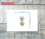 Squidward Tentacles Attitude Sticker Premium Vinyl Sticker