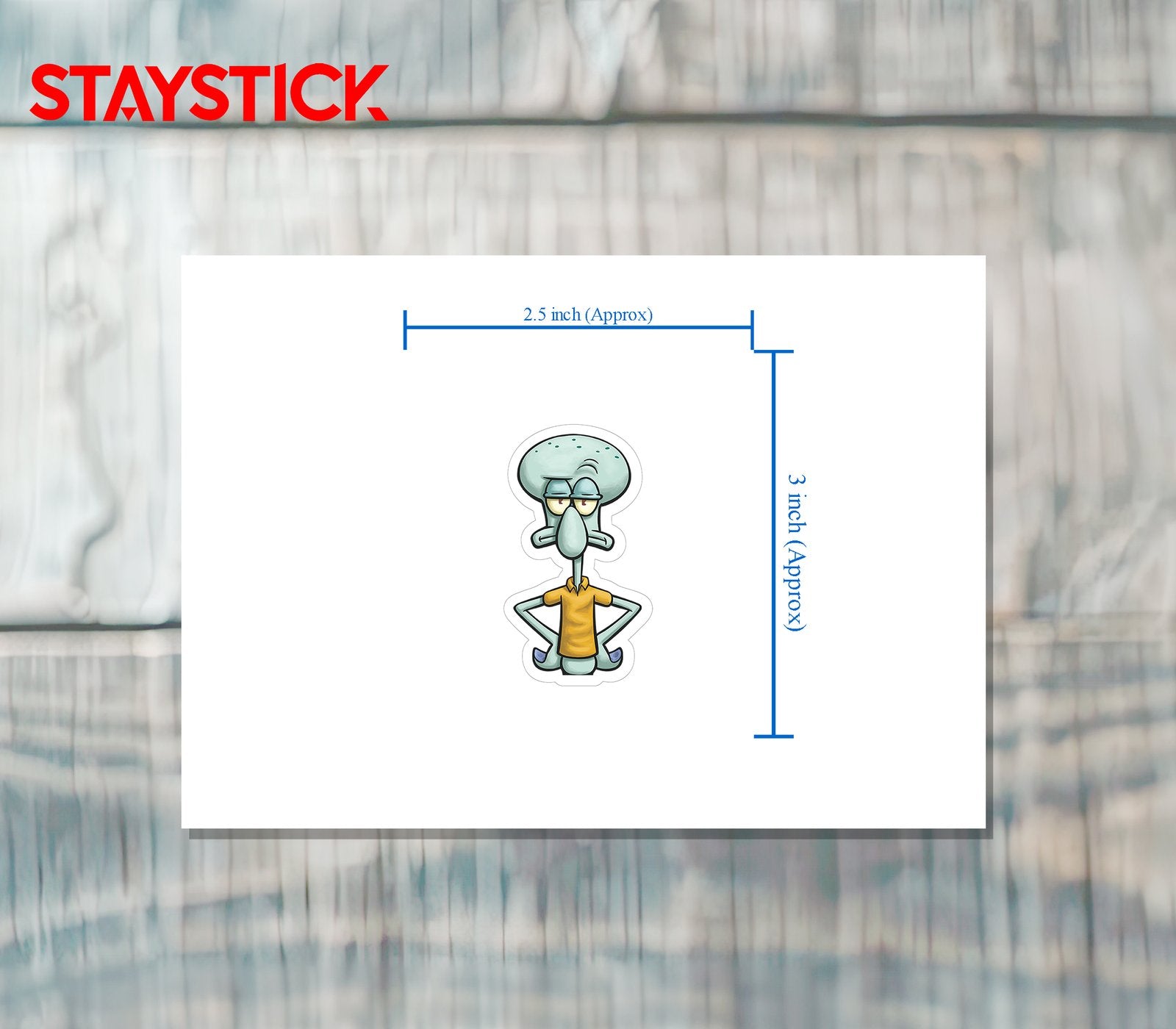 Squidward Tentacles Attitude Sticker Premium Vinyl Sticker