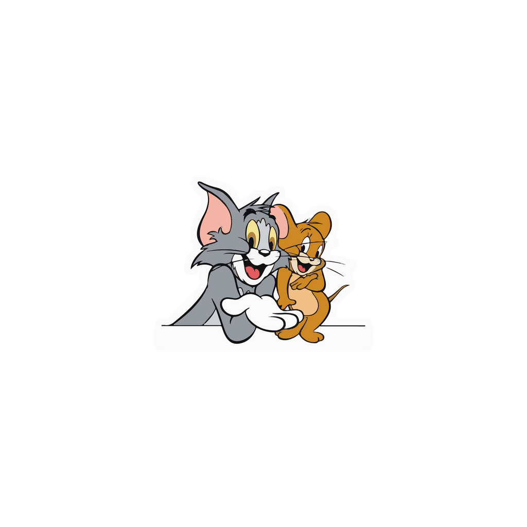 TOM N JERRY STICKER Premium Vinyl Sticker
