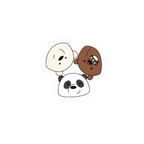 3 PANDA STICKER Premium Vinyl Sticker