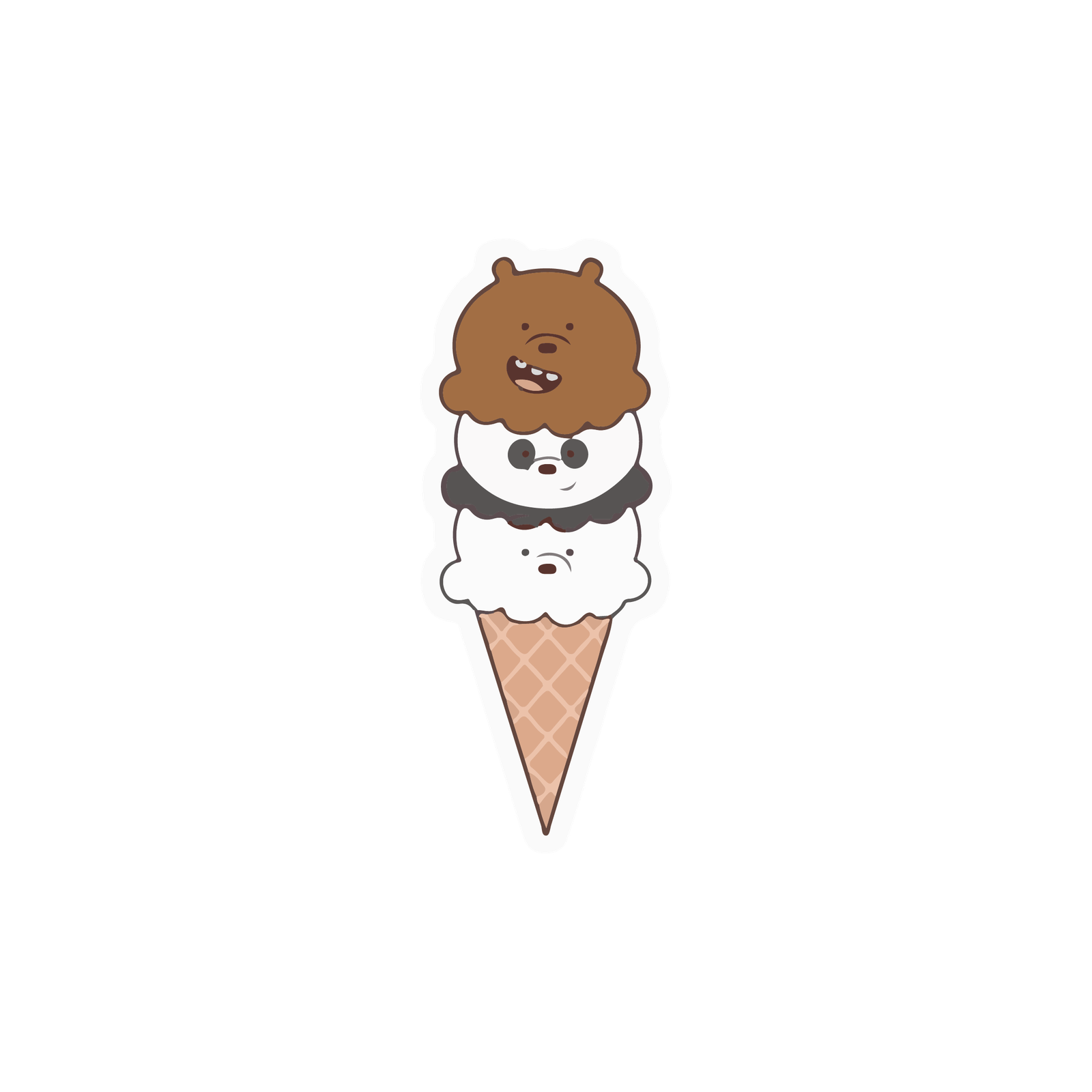 ICE CREAM STICKER Premium Vinyl Sticker