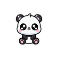 CUTE PANDA STICKER Premium Vinyl Sticker