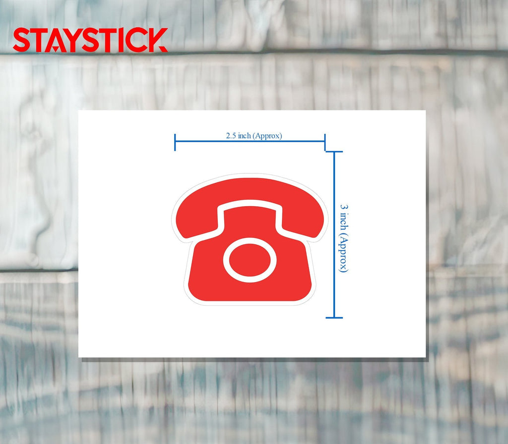 TELEPHONE STICKER Premium Vinyl Sticker