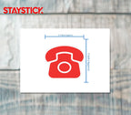 TELEPHONE STICKER Premium Vinyl Sticker