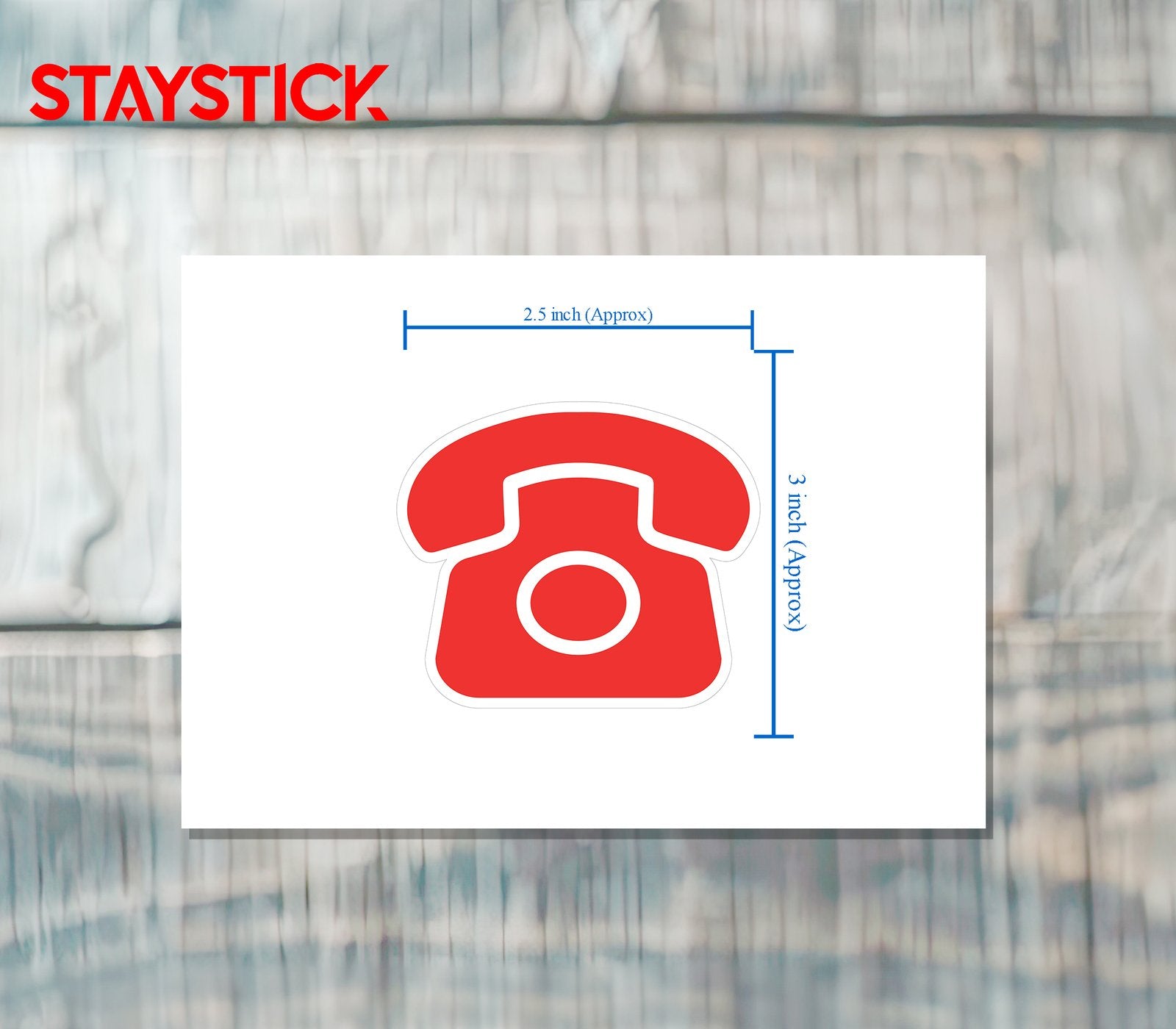 TELEPHONE STICKER Premium Vinyl Sticker