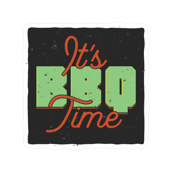 ITS TIME STICKER Premium Vinyl Sticker