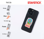 STAY COOL STICKER Metalized Sticker