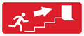 FIRE EXIT SIGN STICKER Safety Sticker