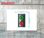 CROSSING SIGNAL STICKER Premium Vinyl Sticker