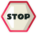 STOP STICKER Safety Sticker