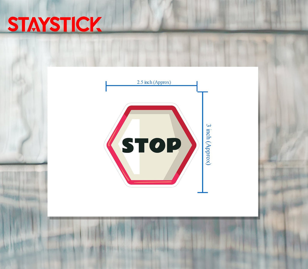 STOP STICKER Safety Sticker