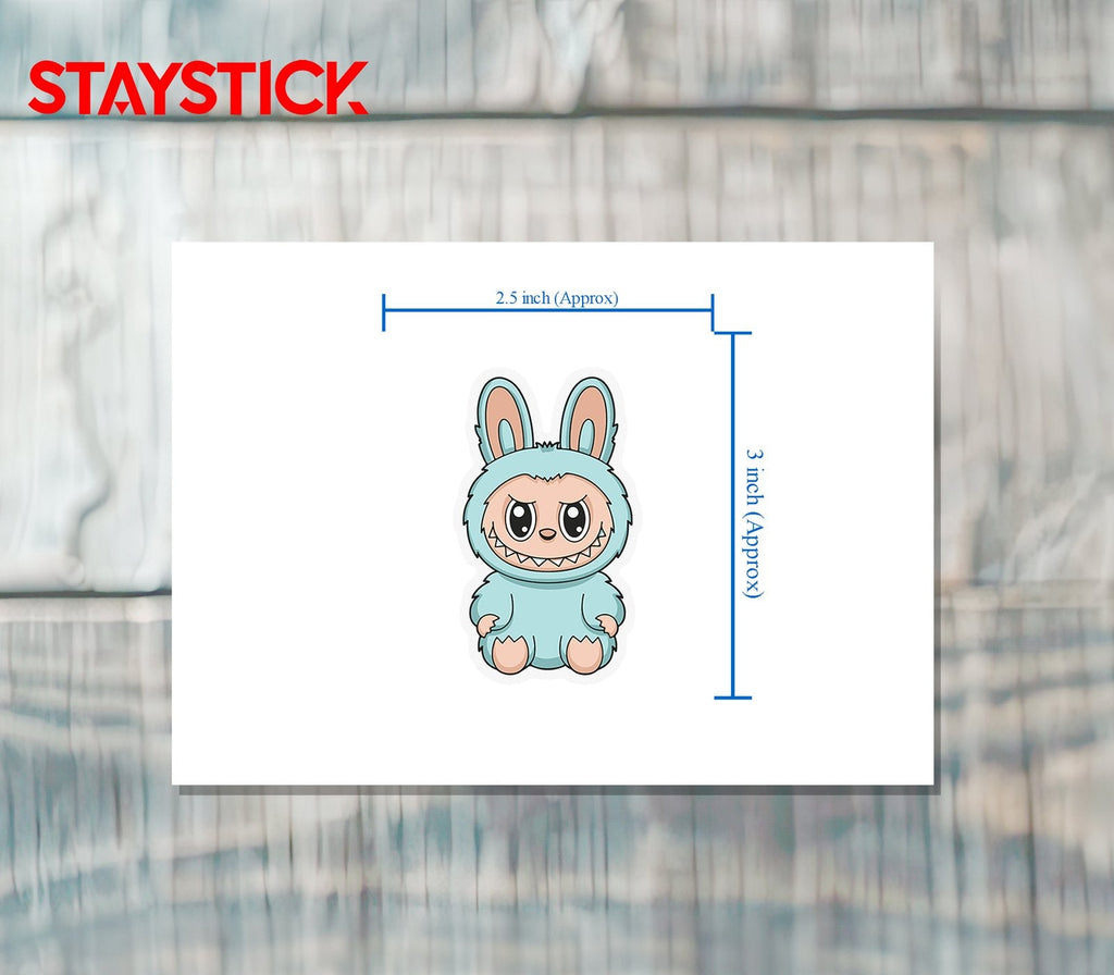 Cute Monster Bunny Sticker Premium Vinyl Sticker