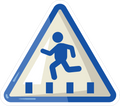 CROSSWALK STICKER Premium Vinyl Sticker