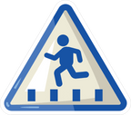 CROSSWALK STICKER Premium Vinyl Sticker