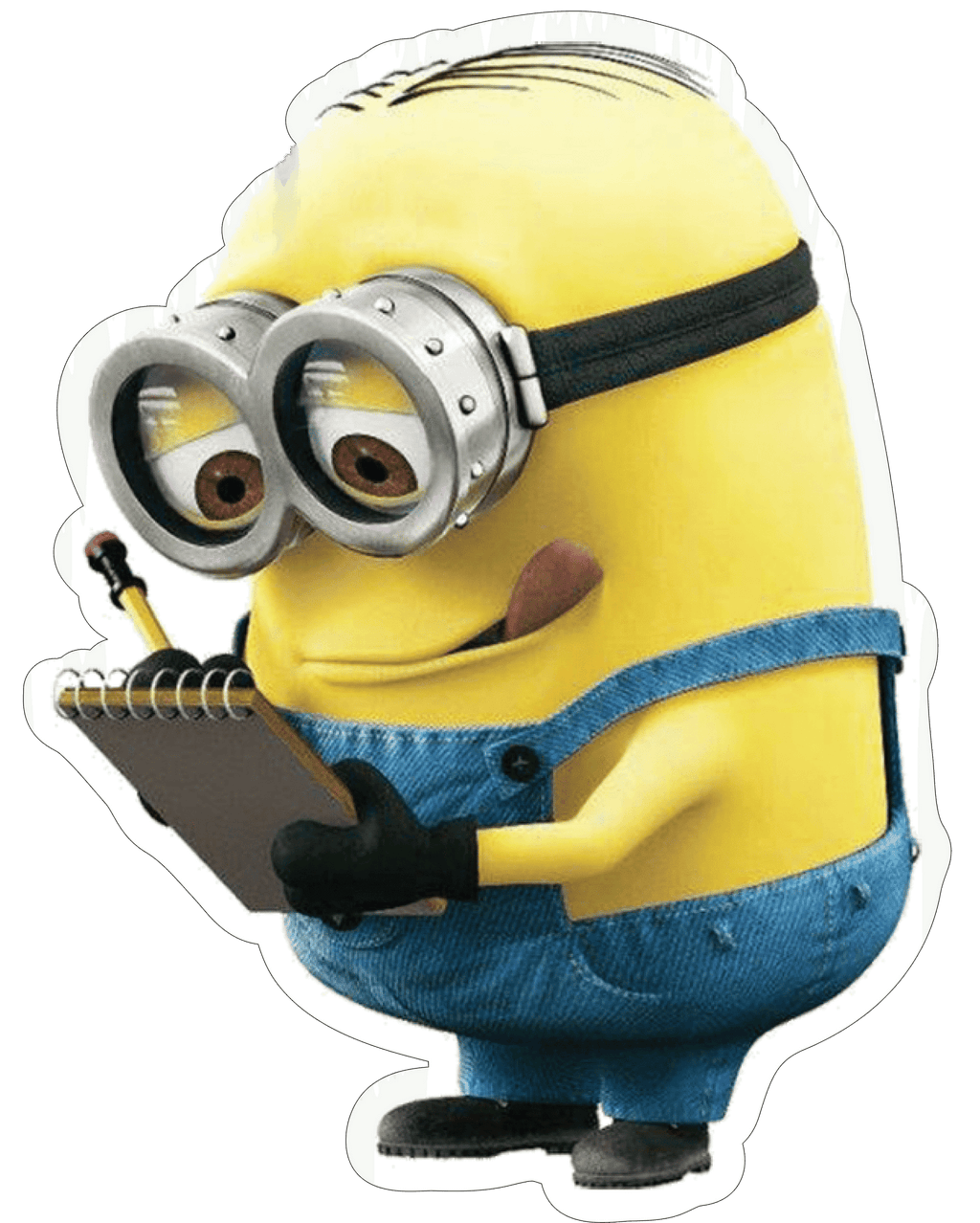 Thinking Minion Sticker Premium Vinyl Sticker